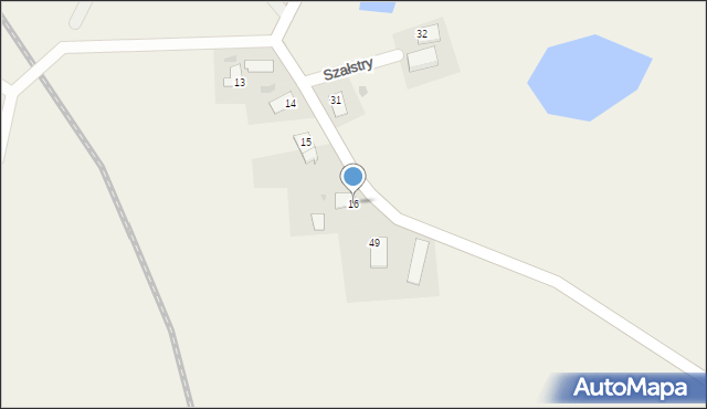 Szałstry, Szałstry, 16, mapa Szałstry