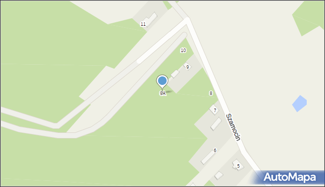 Szamocin, Szamocin, 9A, mapa Szamocin