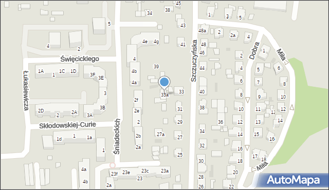 Szamotuły, Szczuczyńska, 33a, mapa Szamotuły