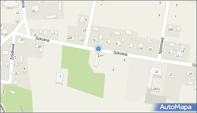 Szaniec, Szkolna, 4, mapa Szaniec