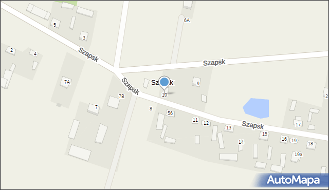 Szapsk, Szapsk, 10, mapa Szapsk