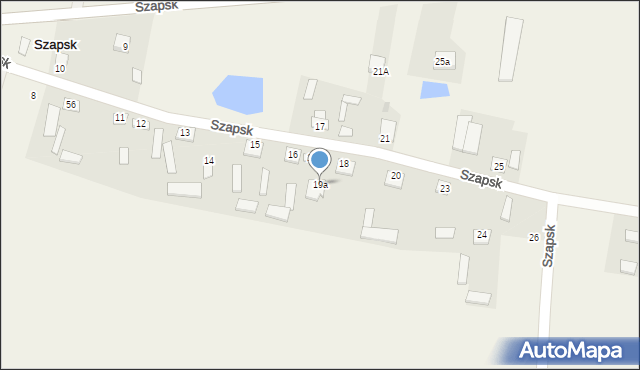 Szapsk, Szapsk, 19a, mapa Szapsk