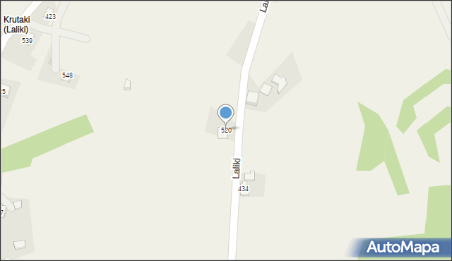 Szare, Szare, 520, mapa Szare