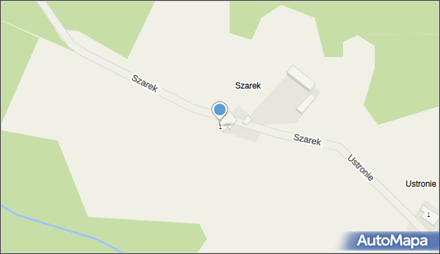 Szarek, Szarek, 1, mapa Szarek