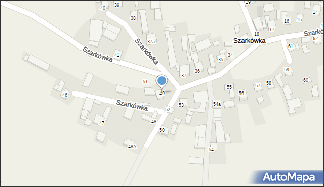 Szarkówka, Szarkówka, 49, mapa Szarkówka