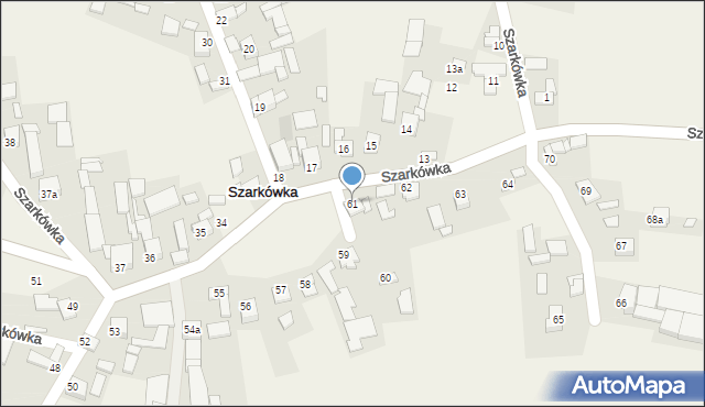 Szarkówka, Szarkówka, 61, mapa Szarkówka