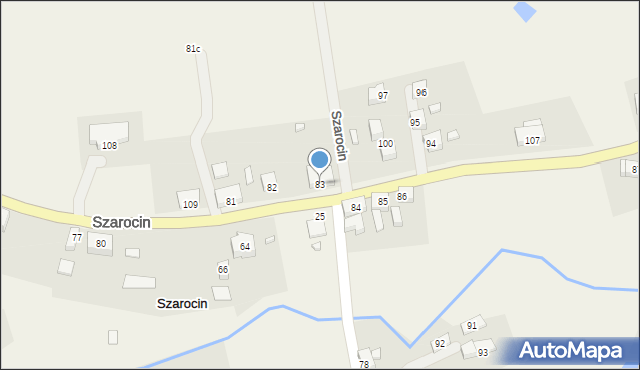 Szarocin, Szarocin, 83, mapa Szarocin