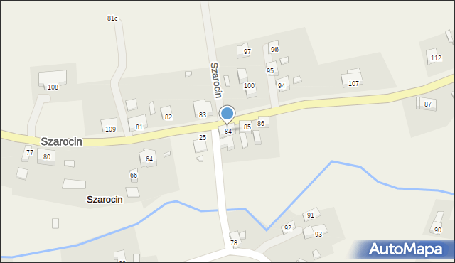 Szarocin, Szarocin, 84, mapa Szarocin