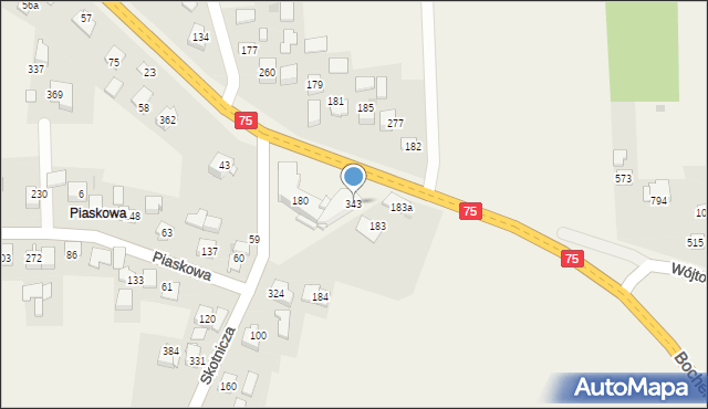 Szarów, Szarów, 343, mapa Szarów