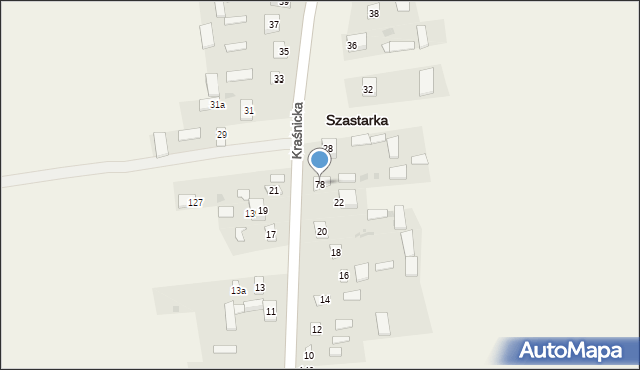 Szastarka, Szastarka, 78, mapa Szastarka