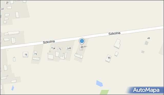 Szastarka, Szkolna, 65, mapa Szastarka