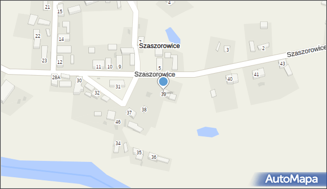 Szaszorowice, Szaszorowice, 39, mapa Szaszorowice