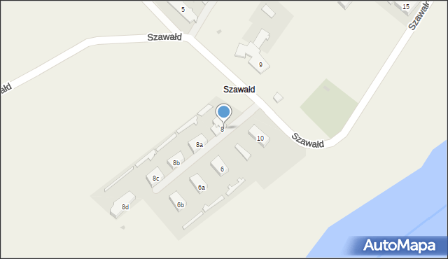 Szawałd, Szawałd, 8/2, mapa Szawałd