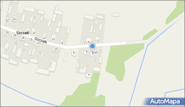 Szczałb, Szczałb, 3, mapa Szczałb