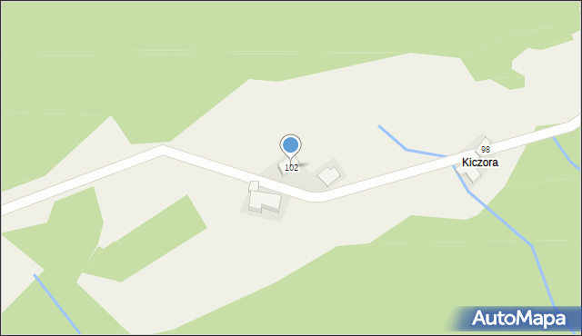 Szczawa, Szczawa, 102, mapa Szczawa