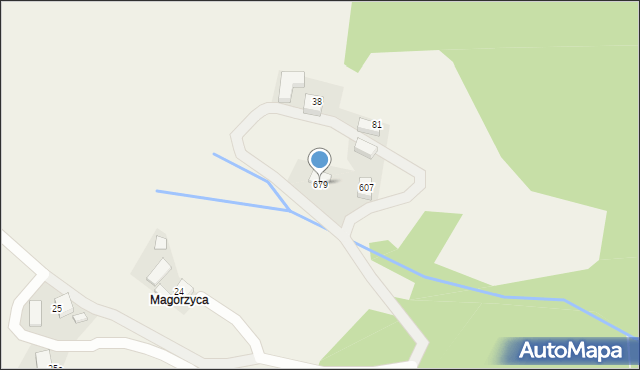 Szczawa, Szczawa, 679, mapa Szczawa