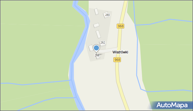 Szczawa, Szczawa, 299, mapa Szczawa