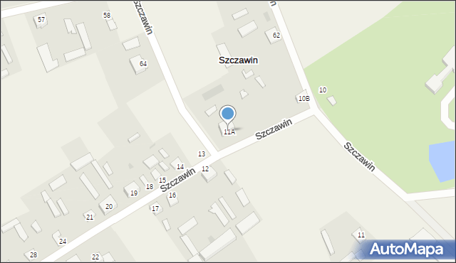 Szczawin, Szczawin, 11A, mapa Szczawin