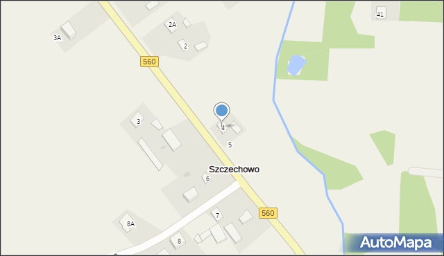 Szczechowo, Szczechowo, 4, mapa Szczechowo