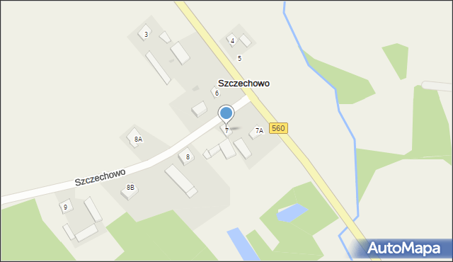 Szczechowo, Szczechowo, 7, mapa Szczechowo