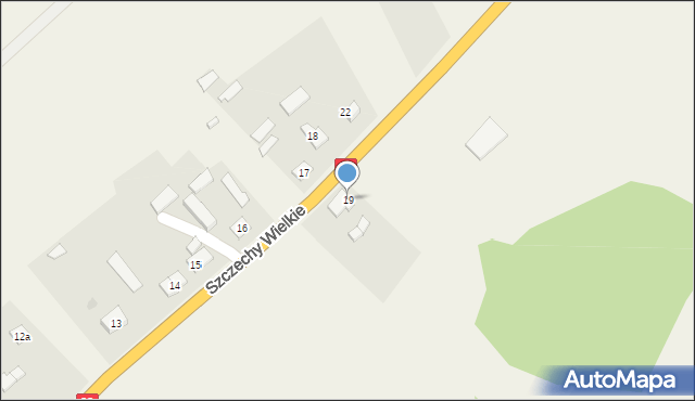 Szczechy Wielkie, Szczechy Wielkie, 19, mapa Szczechy Wielkie
