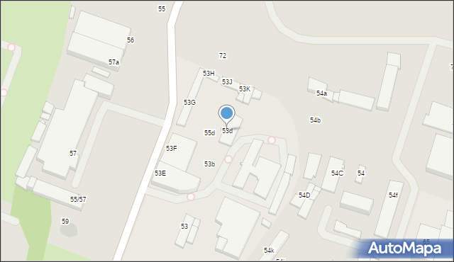 Szczecin, Szczawiowa, 53d, mapa Szczecina