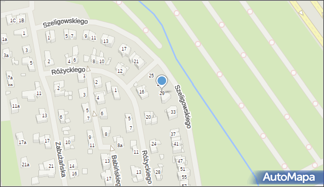 Szczecin, Szeligowskiego Tadeusza, 29, mapa Szczecina