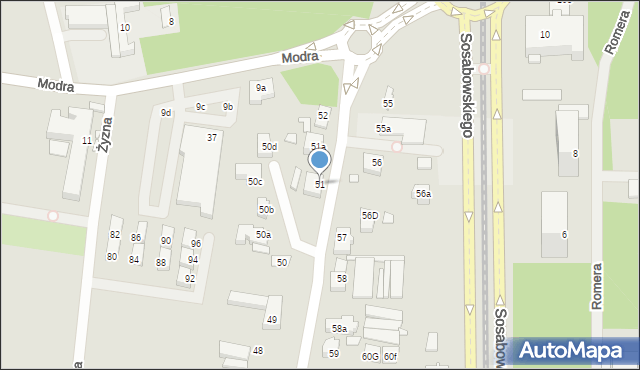 Szczecin, Szeroka, 51, mapa Szczecina