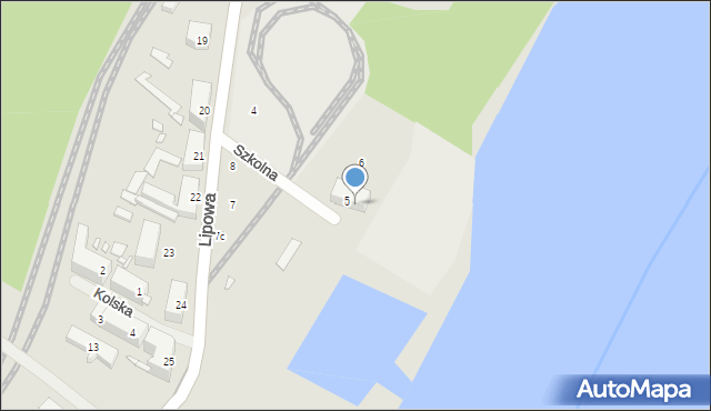 Szczecin, Szkolna, 5/6, mapa Szczecina