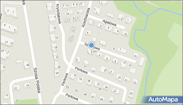 Szczecin, Szafirowa, 2, mapa Szczecina