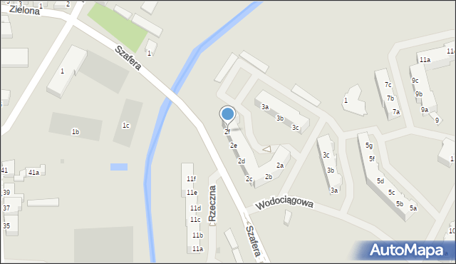 Szczecinek, Szafera Władysława, prof., 2f, mapa Szczecinek