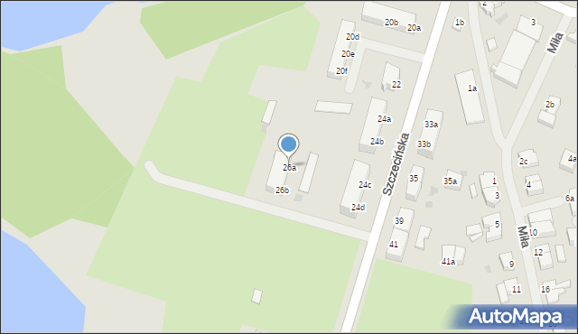 Szczecinek, Szczecińska, 26a, mapa Szczecinek
