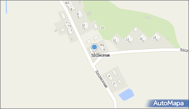 Szczeciniak, Szczeciniak, 5, mapa Szczeciniak