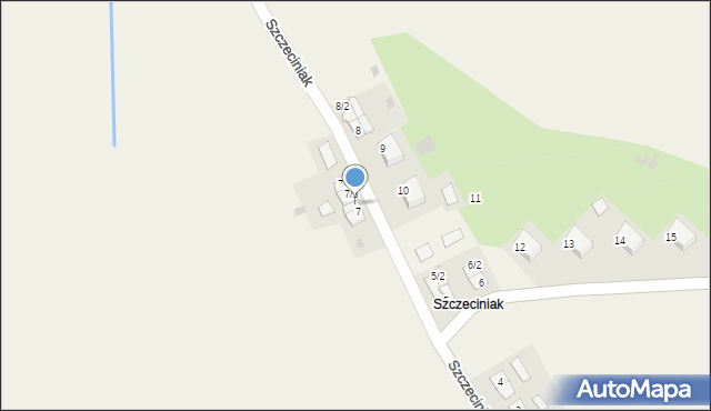 Szczeciniak, Szczeciniak, 7/2, mapa Szczeciniak