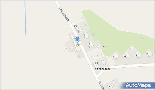Szczeciniak, Szczeciniak, 7/3, mapa Szczeciniak