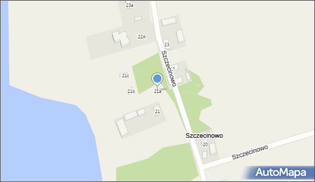 Szczecinowo, Szczecinowo, 21a, mapa Szczecinowo