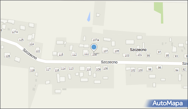 Szczecno, Szczecno, 109, mapa Szczecno