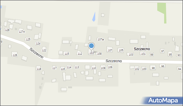 Szczecno, Szczecno, 111, mapa Szczecno