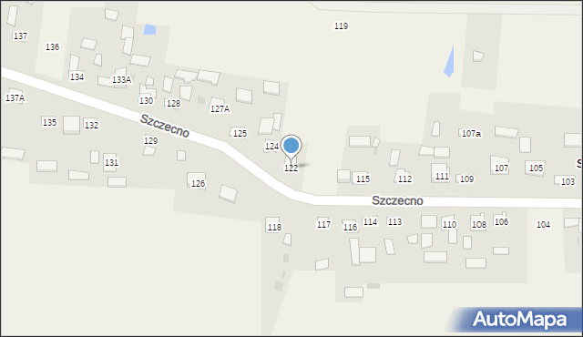 Szczecno, Szczecno, 122, mapa Szczecno
