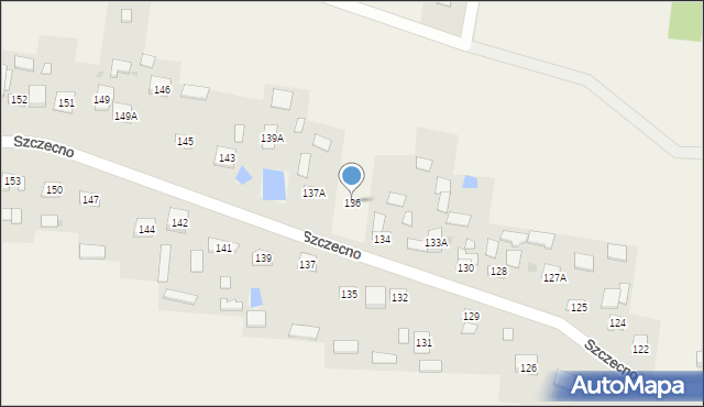 Szczecno, Szczecno, 136, mapa Szczecno