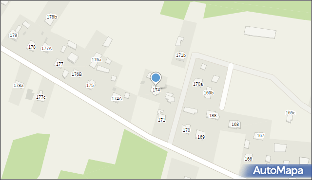 Szczecno, Szczecno, 174, mapa Szczecno