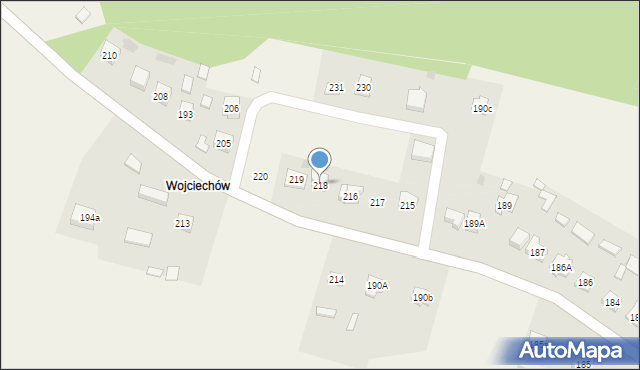 Szczecno, Szczecno, 218, mapa Szczecno