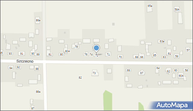 Szczecno, Szczecno, 72, mapa Szczecno