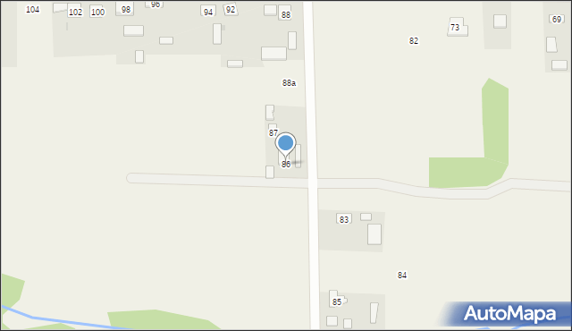 Szczecno, Szczecno, 86a, mapa Szczecno