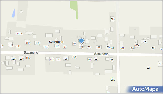 Szczecno, Szczecno, 95, mapa Szczecno