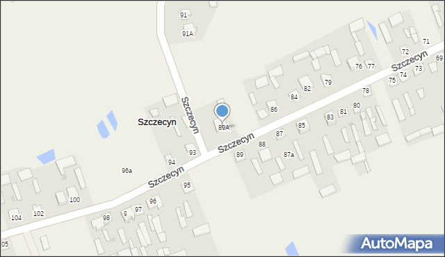 Szczecyn, Szczecyn, 89A, mapa Szczecyn