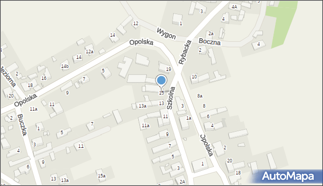 Szczedrzyk, Szkolna, 15, mapa Szczedrzyk