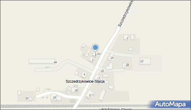 Szczedrzykowice, Szczedrzykowice-Stacja, 2, mapa Szczedrzykowice