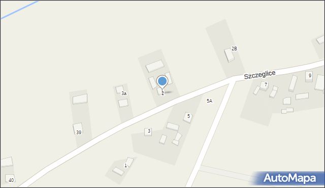 Szczeglice, Szczeglice, 2, mapa Szczeglice