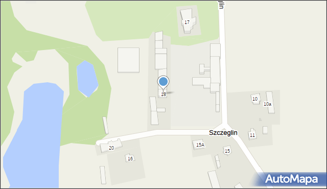 Szczeglin, Szczeglin, 18, mapa Szczeglin